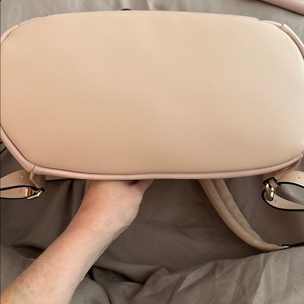 Poppy and Peonies  Blush Pink Commuter Backpack - Picture 3 of 4